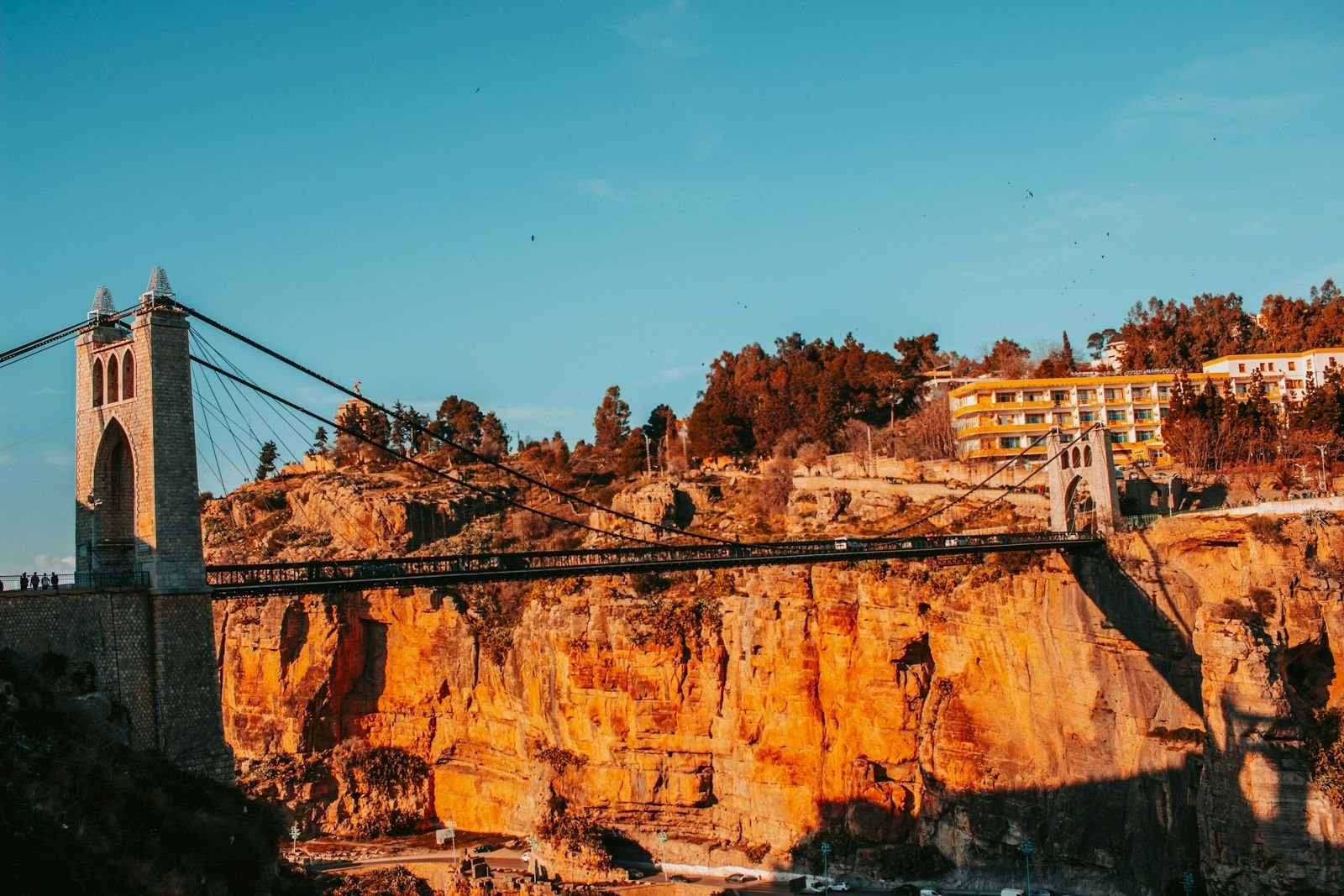 Suspension bridge over the Rhumel gorges in Constantine